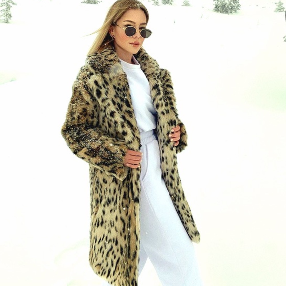 🐯NWT Zara Animal (Leopard) Print Coat 🐯 - Picture 2 of 8